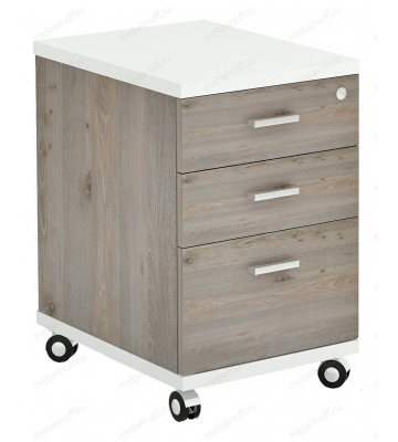 Тумбочка Домино нельсон ТС-2 белый жемчуг/нельсон