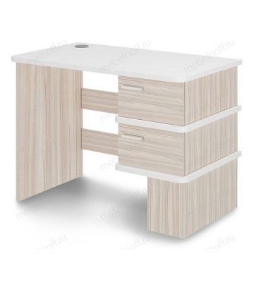 Стол письменный СД-15 белый жемчуг/карамель