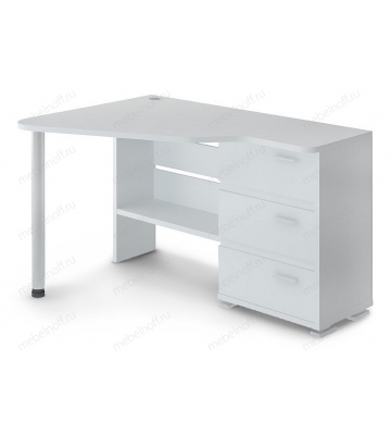 Стол письменный СР-322С белый жемчуг/хром