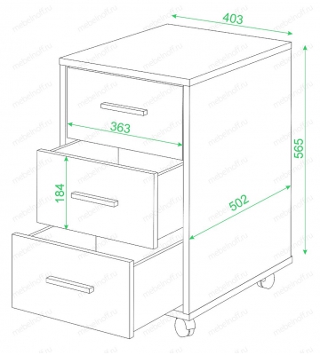 Тумбочка Домино ТС-1 шамони