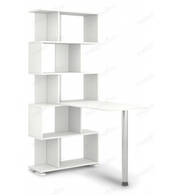 Стол компьютерный Домино нельсон СЛ-5СТ белый жемчуг/хром