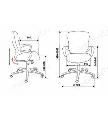 Кресло компьютерное Бюрократ CH-818AXSN-Low черное