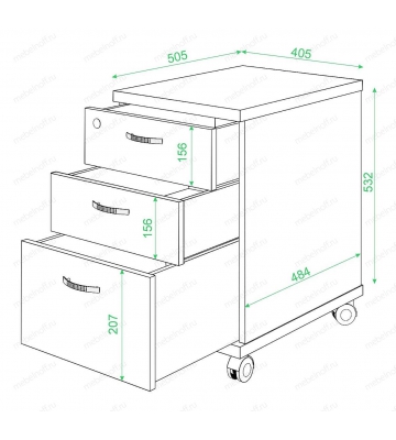 Тумбочка Домино ТС-2 карамельный