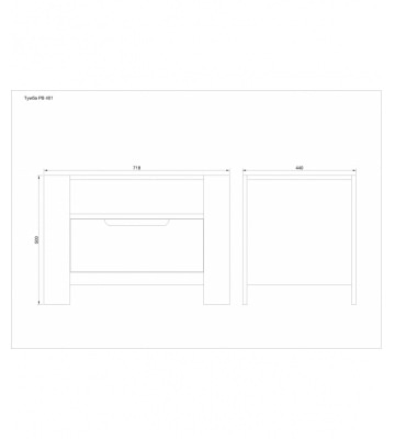 Тумба прикроватная Riva