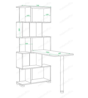 Стол компьютерный СЛ-5СТ белый жемчуг/карамель/хром