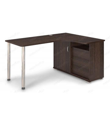 Стол письменный Домино СР-165СМ венге/хром