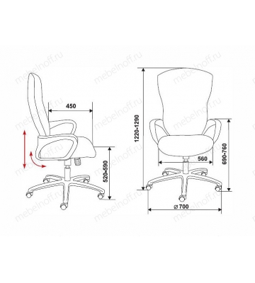 Кресло компьютерное Бюрократ CH-818AXSN черное