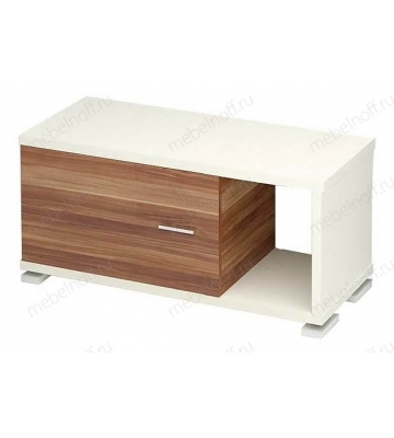 Тумба комбинированная Латте СБ-50М/1 белый/слива