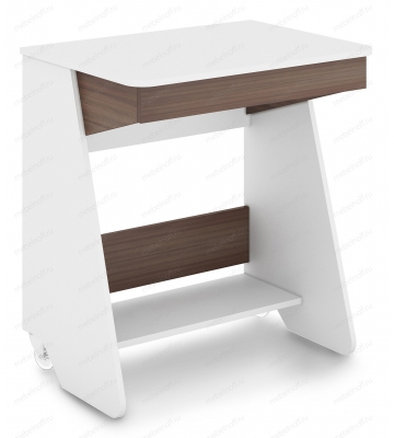 Стол письменный Домино СК-7 белый жемчуг/шамони