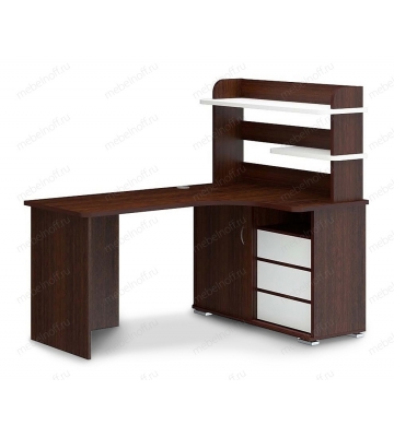 Стол компьютерный Домино СР-145 белый/венге