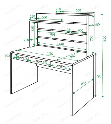 Стол компьютерный Домино СП-82 венге