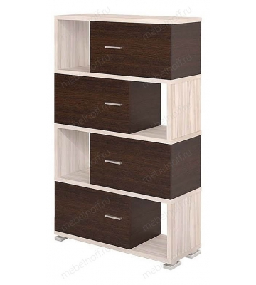 Тумба комбинированная Домино СБ-30/4 венге/карамельный