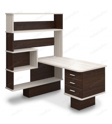 Стол компьютерный Домино СР-520 ВКК-ЛЕВ венге/карамель