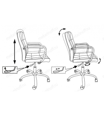 Кресло компьютерное CH-909-LOW/BLACK