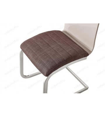 Стул Y866B wk-10/jx215-28 коричневый, кремовый