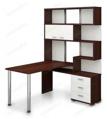 Стол Домино СР-420-170 белый/венге/хром