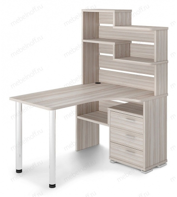 Стол компьютерный Домино СР-132 карамель/хром