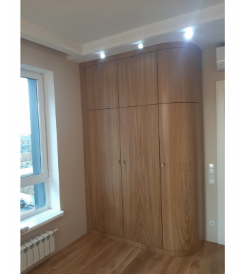 Шкаф в шпоне дуба с радиусной дверью