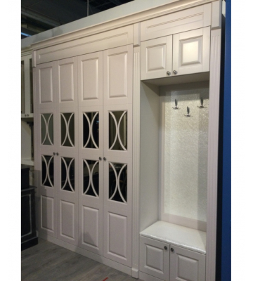 Шкаф двухсторонний пепельная роза