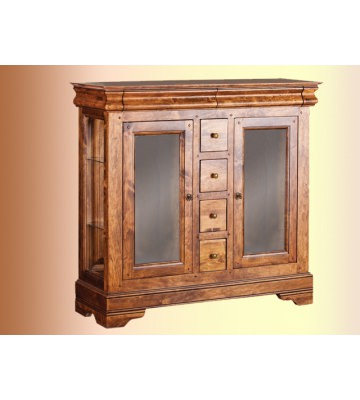 Комбинированная тумба с витриной ОВ 20.06 и 4 ящиками