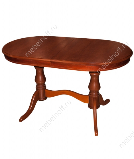 Раздвижной стол Рубин Ю, шпон, овальный